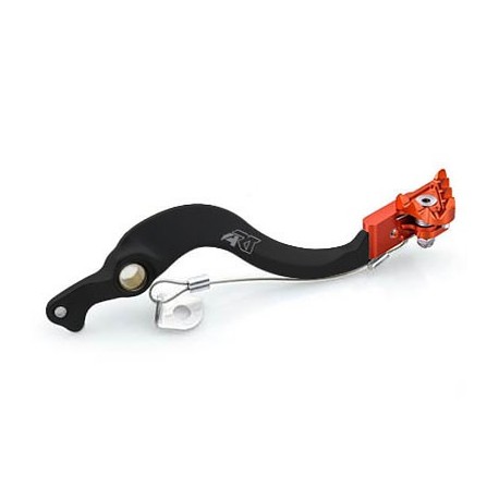 Pedal de freno Xtrem ART negro naranja