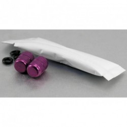 Tapones de válvula Pro-Bolt (x2) Aluminio violeta 2DCAPP