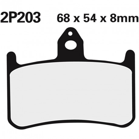 Juego pastillas de freno NISSIN 2P203NS Del. Honda RS250