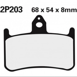 Juego pastillas de freno NISSIN 2P203ST Del. Honda RS250