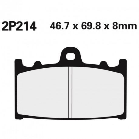 Juego pastillas de freno NISSIN 2P214ST Pinza Beringer/MotoMaster