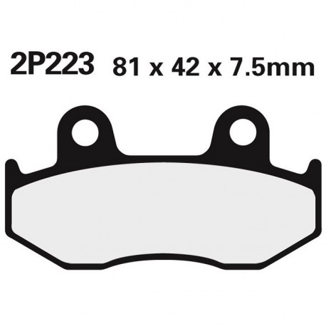Juego pastillas de freno NISSIN 2P223GS Del. XR600 85-87