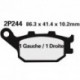 Juego pastillas de freno NISSIN 2P244NS Tra. V-Strom/Bandit 650