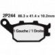 Juego pastillas de freno NISSIN 2P244ST Tra. V-Strom/Bandit 650