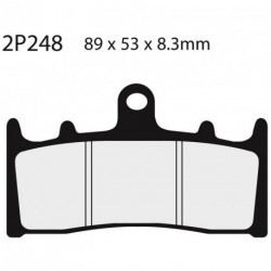 Juego pastillas de freno NISSIN 2P248NS Del. ZX6R 98-02