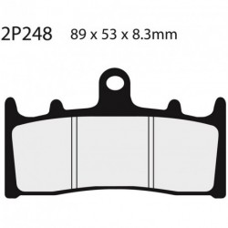Juego pastillas de freno NISSIN 2P248ST Del. ZX6R 98-02 Jaybrake