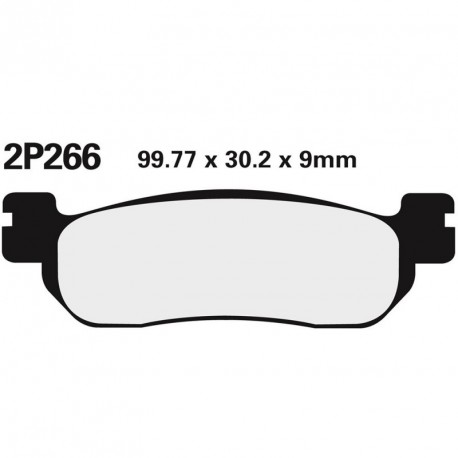 Juego pastillas de freno NISSIN 2P266NS Tra. R6 98-02 R1 02-03