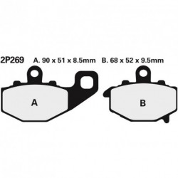 Juego pastillas de freno NISSIN 2P269NS Tra. YZF-R1 98-01
