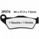 Juego pastillas de freno NISSIN 2P274GS Del. SX125 93-15