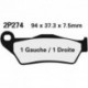 Juego pastillas de freno NISSIN 2P274ST Del. SX125 93-15