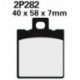 Juego pastillas de freno NISSIN 2P282GS Del. MOTO GUZZI
