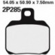 Juego pastillas de freno NISSIN 2P285ST Tra. RC8 1190, R