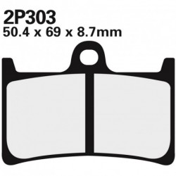 Juego pastillas de freno NISSIN 2P303ST Del. FZS600 98-03 / R6