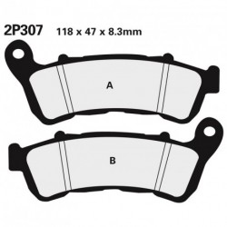 Juego pastillas de freno NISSIN 2P307ST Del. NC700S, X ABS