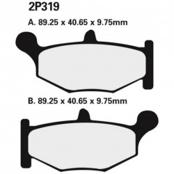 Juego pastillas de freno NISSIN 2P319NS Tra. GSXR600-750 06