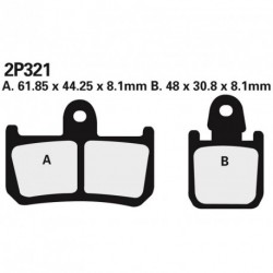 Juego pastillas de freno NISSIN 2P321ST YZF-R1 07