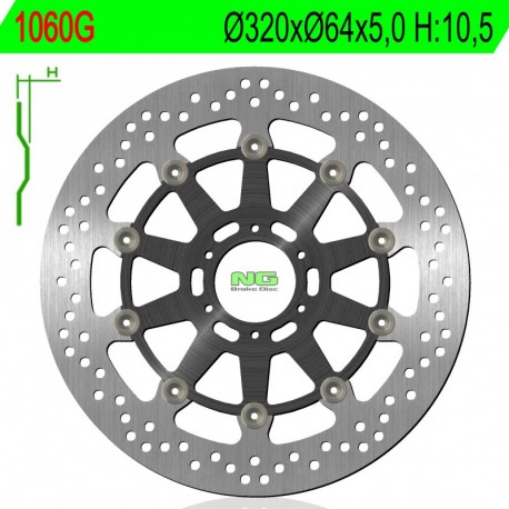 Disco de freno NG 1060G 320 x 64 x 5,0