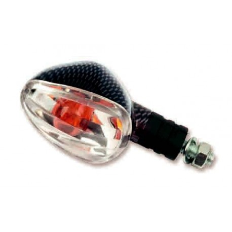 Juego Intermitentes Cromo (21W) 55x35 mm Brazo Corto (C/Transparente L/Ambar) (L-779)