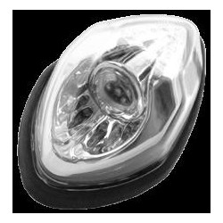 Mini Piloto Trasparente a leds (75x45 mm) 14 Leds (12V/1W-2W)