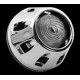 Piloto Custom Transparente a leds (Ø 65mm) Cromo 15 Leds (12V/2W-1W) Homologado