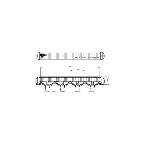 Luz de stop Aprilia Atlantic 500 (01-04) (14131)