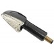Juego Intermitentes Con Leds Aluminio Negro 44x28mm