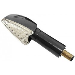 Juego Intermitentes Con Leds Aluminio Negro 44x28mm