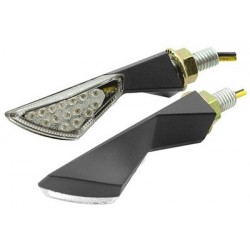 Juego Mini Intermitentes de 15 Leds 12V/1W Negro 44x18mm