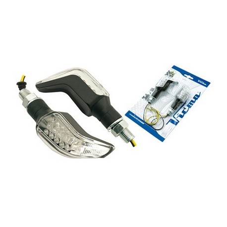 Juego Mini Intermitentes de 15 Leds 12V/1W Negro 50x27mm