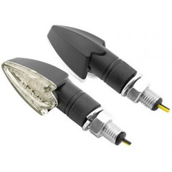 Juego Mini Intermitentes de 15 Leds 12V/1W Negro 41x23mm