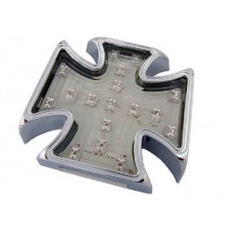 Piloto Custom Cromado 108x99 mm 16 Leds