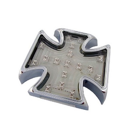 Piloto Custom Cromado 108x99 mm 16 Leds