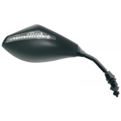 Retrovisor Universal Derecho Negro Con leds 147x91 mm Homologado (E349D)