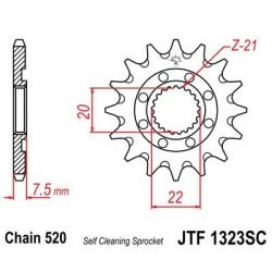 Piñon JT 1323SC  autolimpiable de acero con 13 dientes