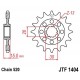 Piñon JT 1404 de acero con 17 dientes