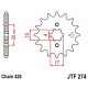 Piñon JT 274 de acero con 15 dientes