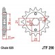 Piñon JT 290 de acero con 15 dientes
