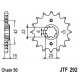 Piñon JT 292 de acero con 16 dientes