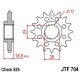 Piñon JT 704 de acero con 16 dientes