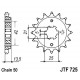 Piñon JT 725 de acero con 15 dientes