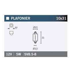 Lampara SV8.6-8 12V5W