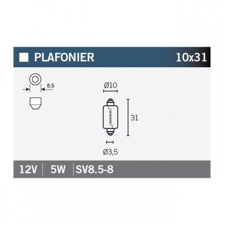 Lampara SV8.6-8 12V5W