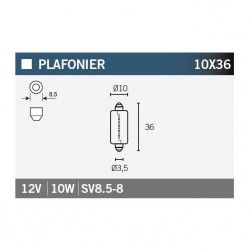 Lampara SV8.5-8 12V10W