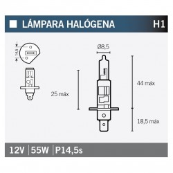 Lampara HALOGENA H1