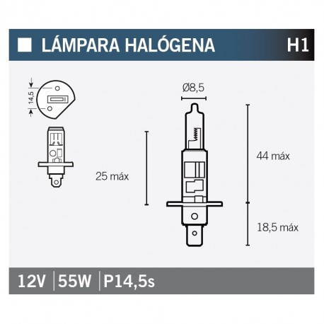 Lampara HALOGENA H1