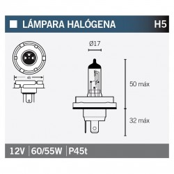 Lampara HALOGENA H5