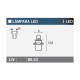 Lampara 1LED B8.5D
