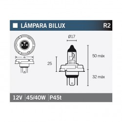 Lampara BILUX 12V45/40W