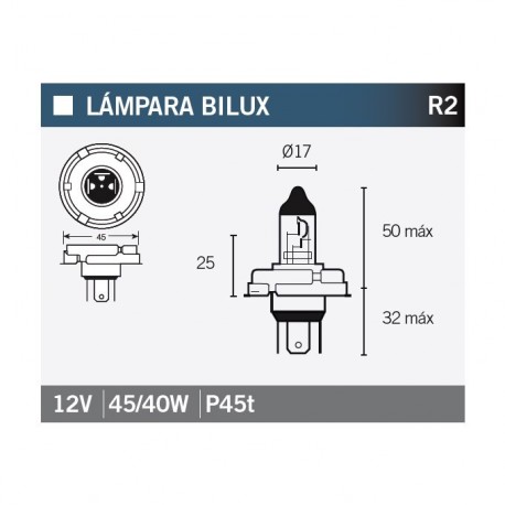 Lampara BILUX 12V45/40W