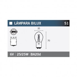 Lampara BILUX 6V25/25W